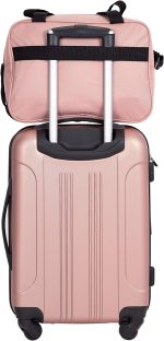 Travelers Club Midtown Hardside 4-Piece Luggage Travel Set, Tan - Image 2